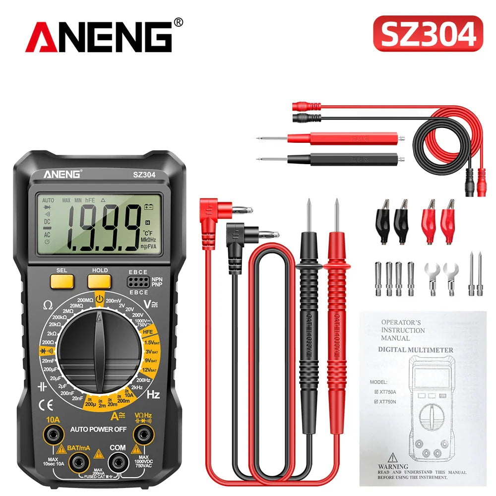 Skorter | ANENG SZ304 True RMS Multimeter - Precision Multifunction Tester