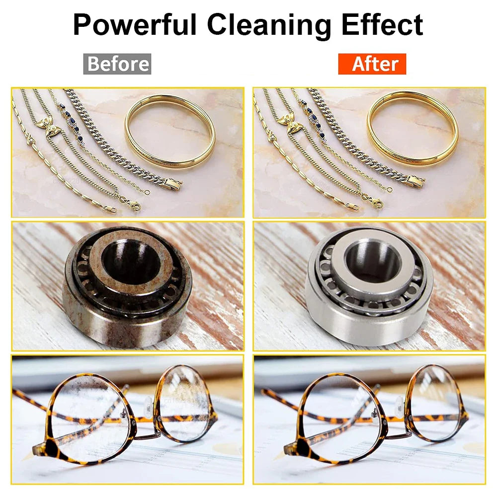 Skorter | Ultrasonic Glasses Cleaner 40kHz Stainless Steel Jewellery Cleaning Machine – ClearWave
