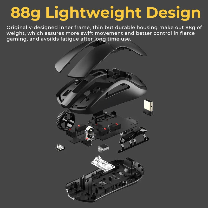 Skorter | 2.4G Tri-mode Wireless Gaming Mouse for PC
