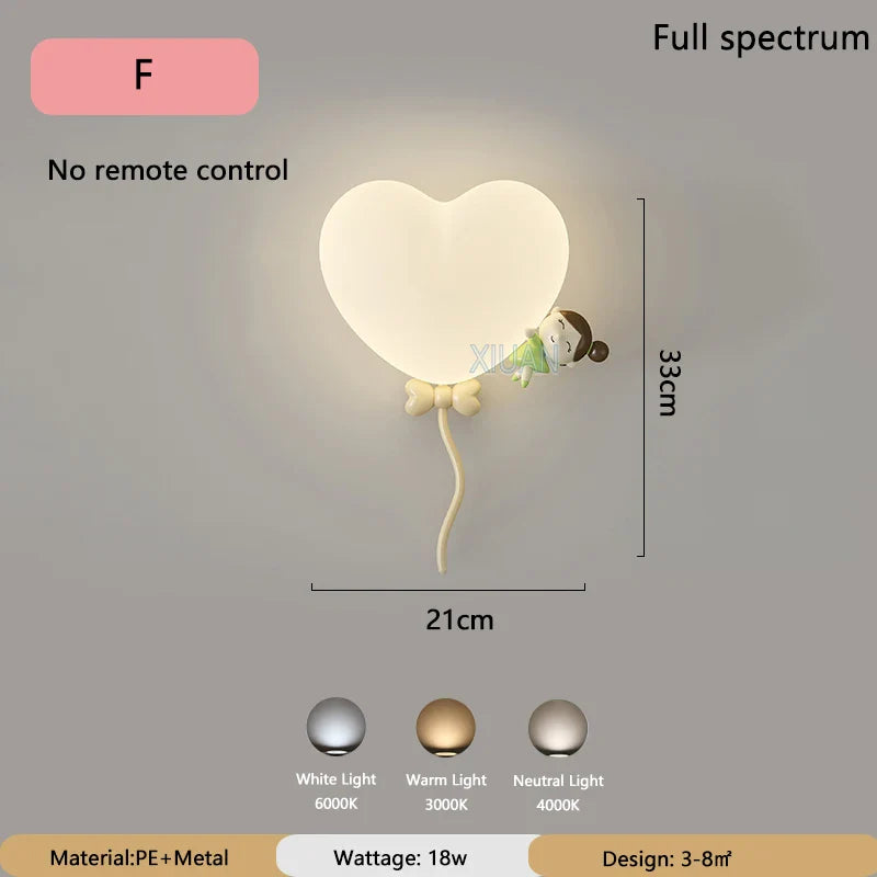 Skorter | LoveLight - Pink Crown Sky Heart Design LED Bed Lamp