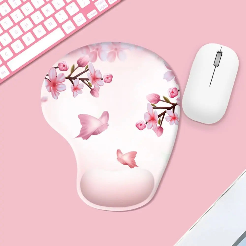 Skorter | Ergonomic Marbled Texture Mouse Pad - Non-Slip Wrist Rest - Comfortable Gaming Mat