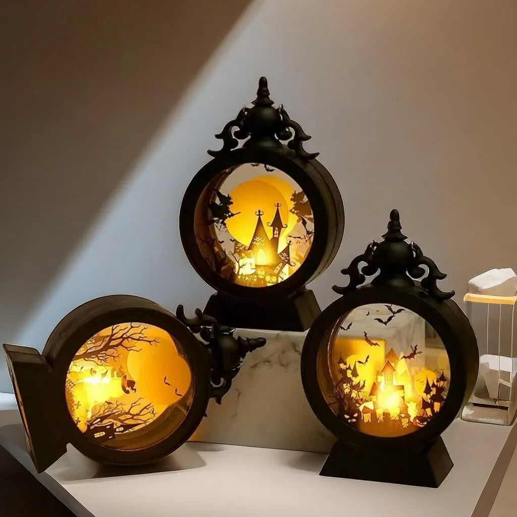 Skorter | Vintage LED Halloween Candle Lantern Light
