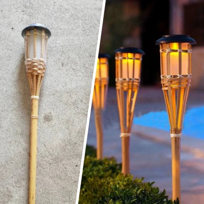 Skorter | 5-Piece Solar Torch Light Set – Flame Effect LED Garden Lights | Solar Powered & Weatherproof Outdoor Lighting