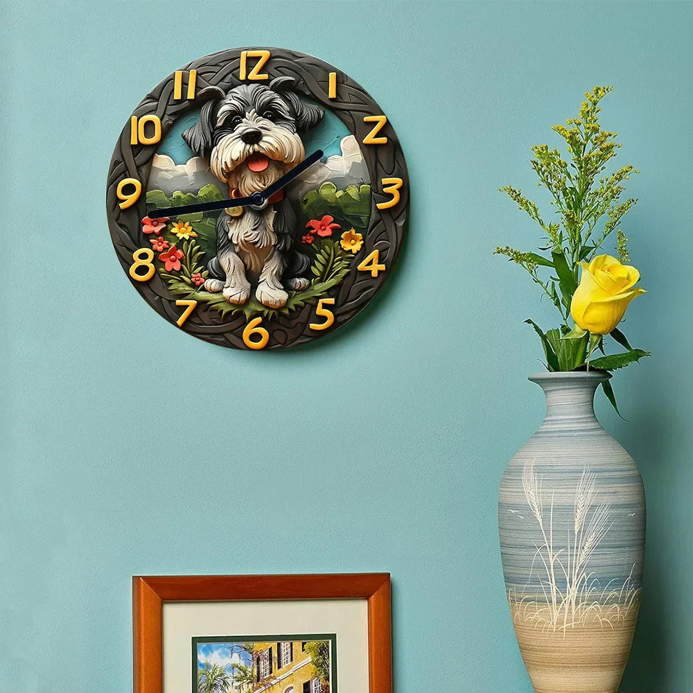 Skorter | Chic Silent Schnauzer Wall Clock