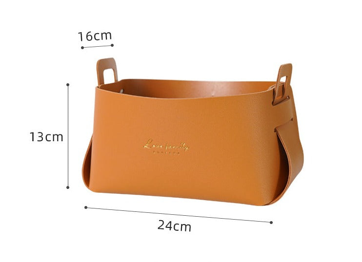 Skorter | Faux leather storage baskets