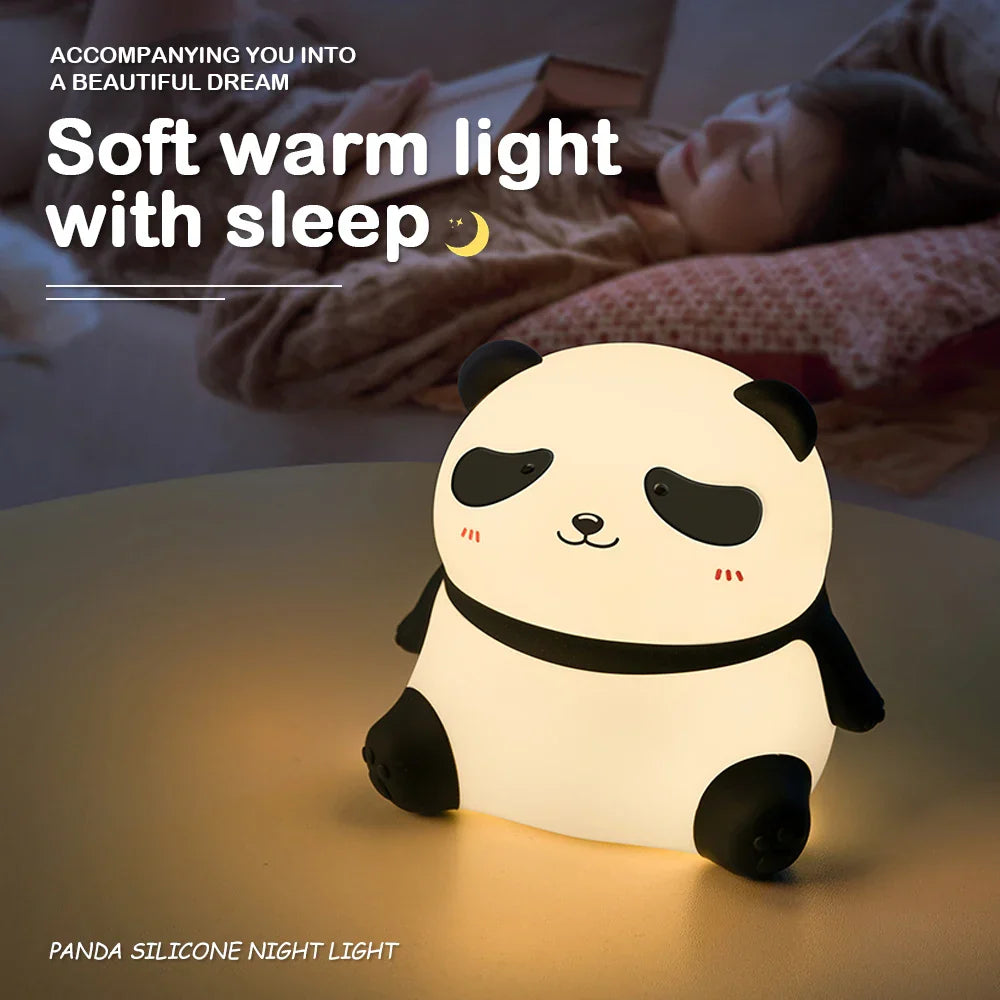 Skorter | Panda Children's Room Night Light - Dimmable Touch Lamp with Timer