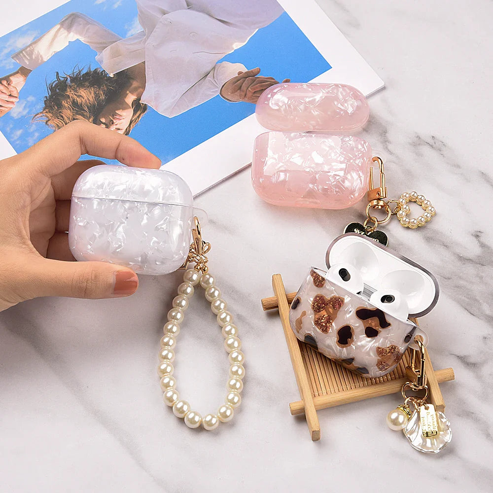 Skorter | Pearl Pendant TPU Case for AirPods Pro 2/3 USB-C