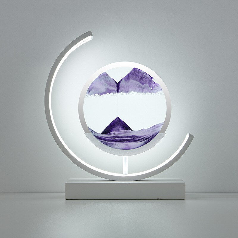 Skorter | LED Table Lamp with Moving Sand Landscape – SandLight