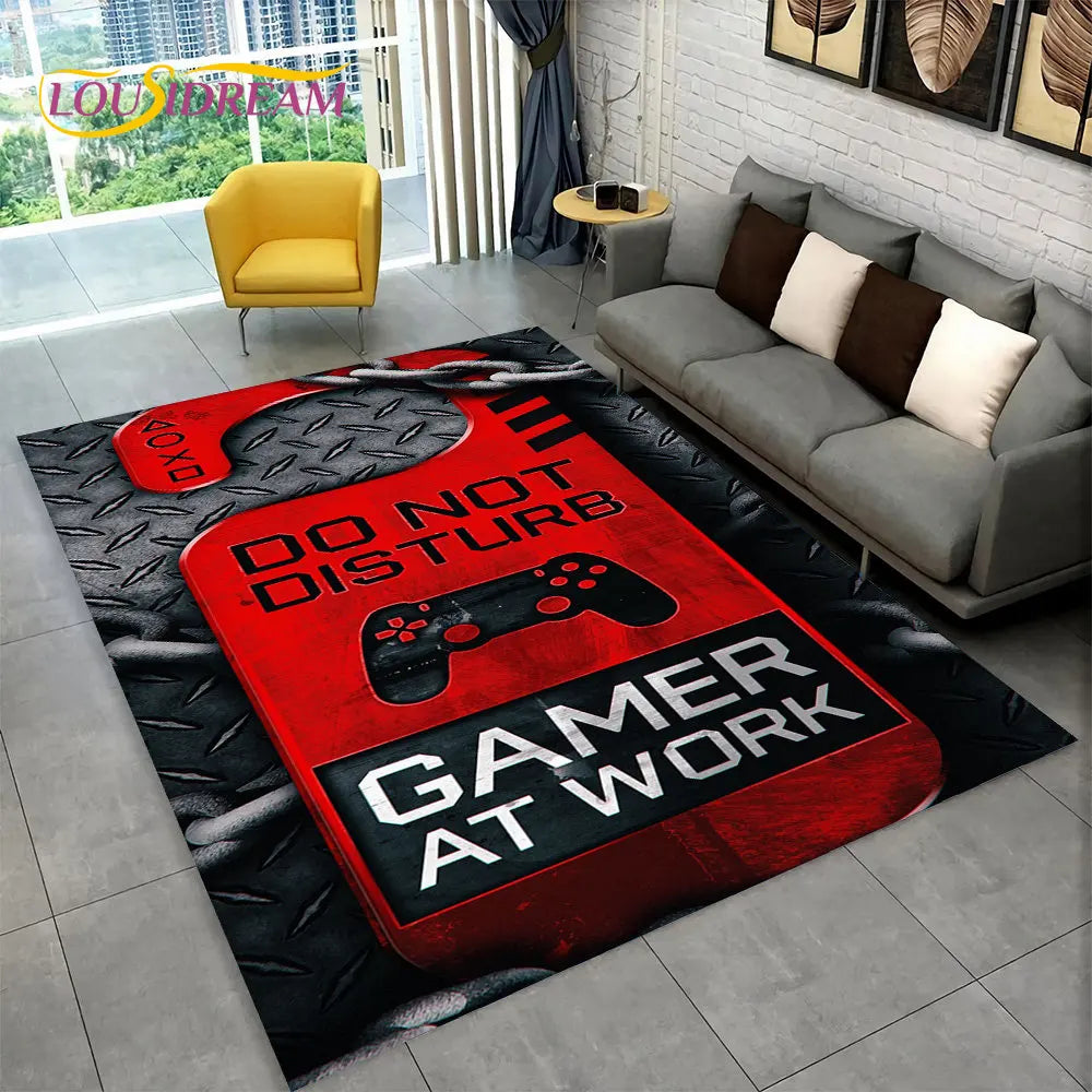 Skorter | Alex 3D Gamer Playmat Carpet - Large Non-Slip Carpet for Kids & Living Room