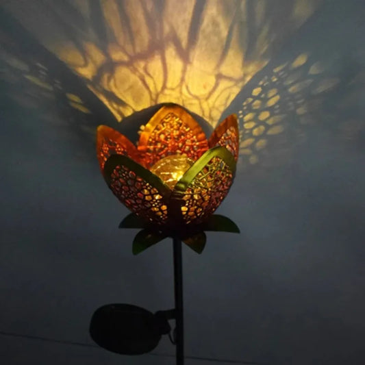 Skorter | Solar Garden Light Lotus Flower – Decorative LED Outdoor Lighting for Garden and Yard