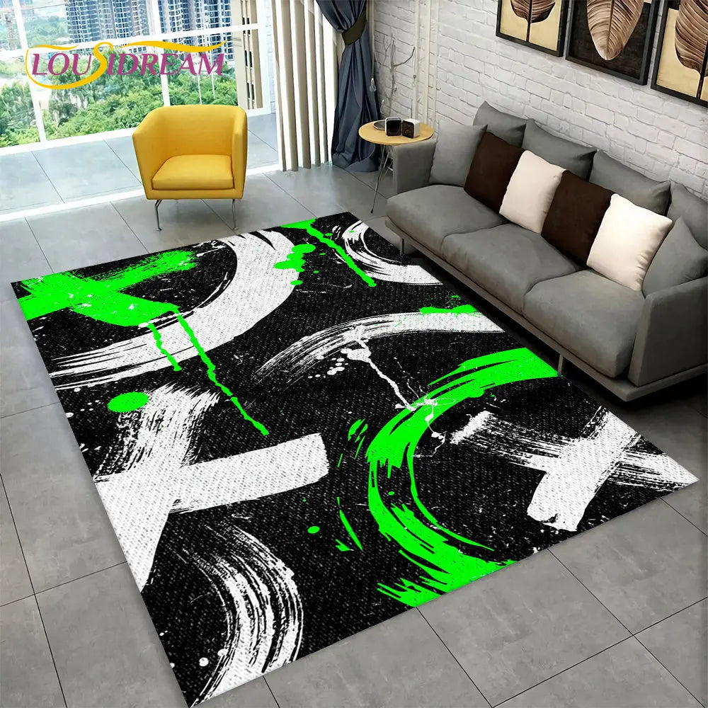 Skorter | Alex 3D Gamer Playmat Carpet - Large Non-Slip Carpet for Kids & Living Room