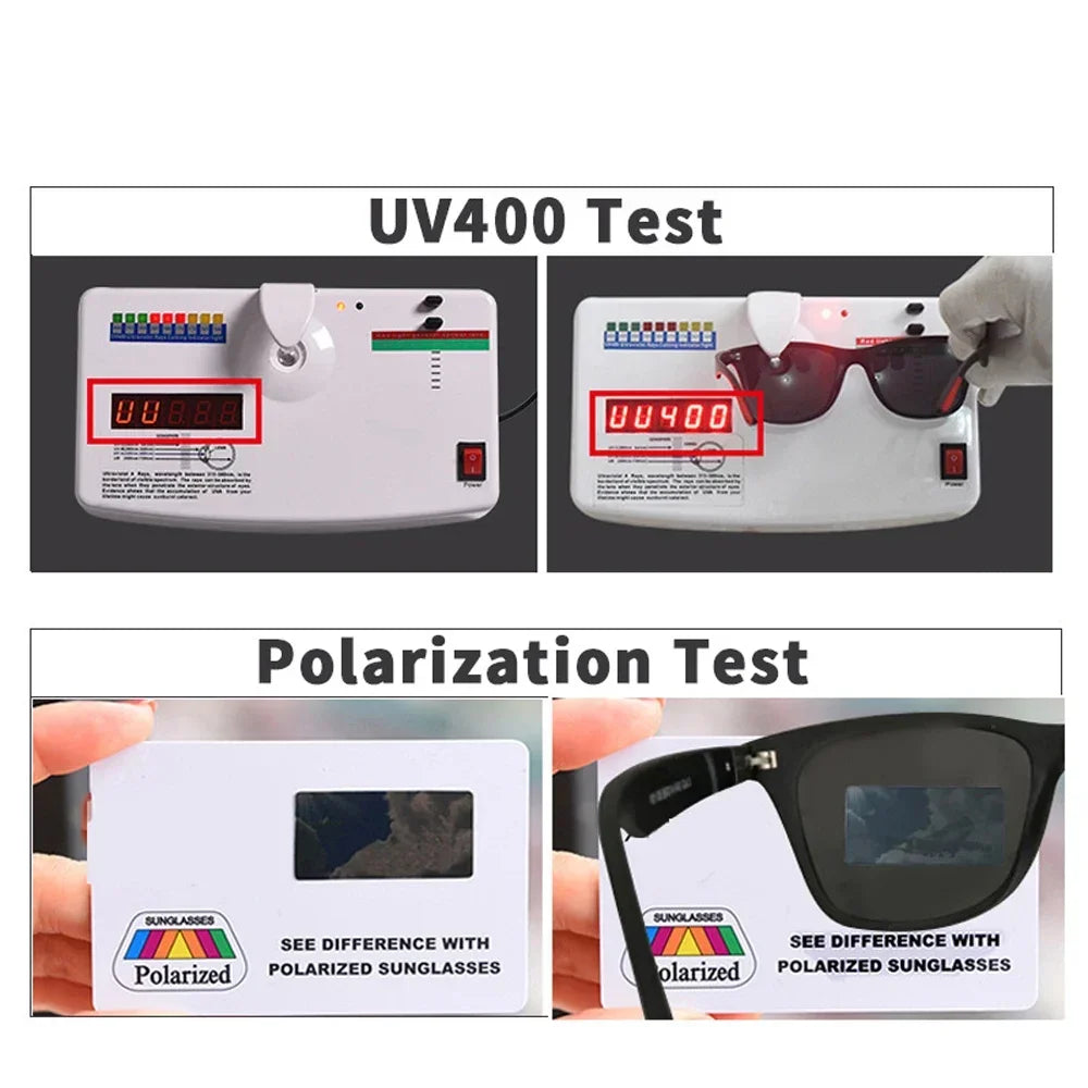 Skorter | Unisex Retro Square UV400 Polarized Sunglasses