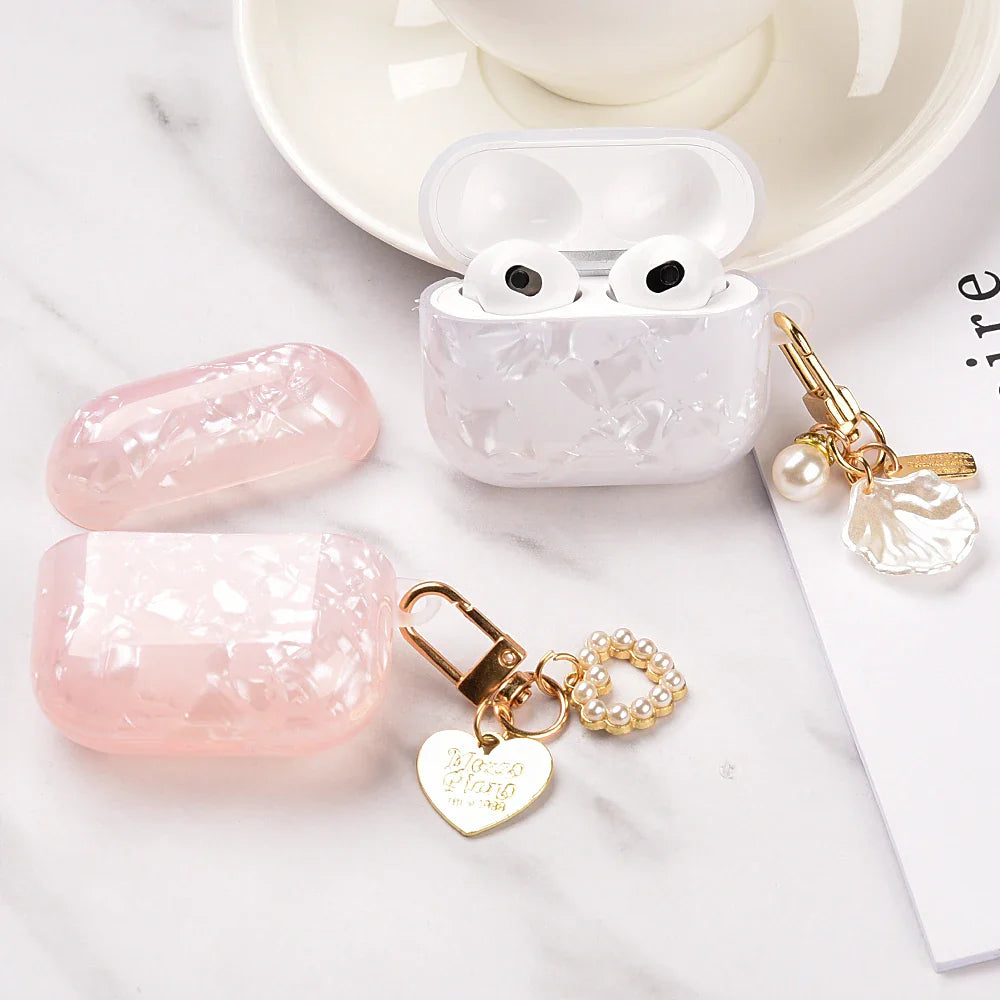 Skorter | Pearl Pendant TPU Case for AirPods Pro 2/3 USB-C