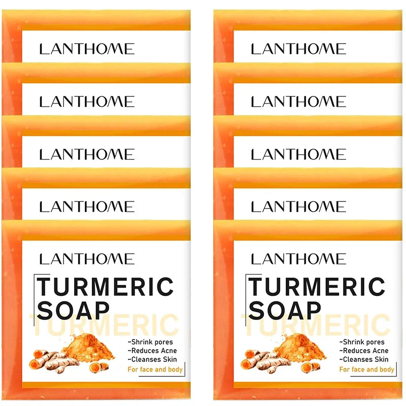 Skorter | Turmeric Soap Facial Cleansing Anti Acne Remove Pimples Dark Spots