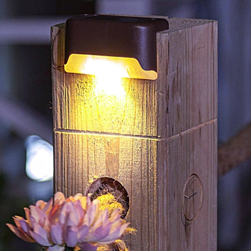 Skorter | Solar Step Light - Waterproof LED Outdoor Lighting for Pathways, Decks, and Stairs - Solar Powered Garden Illumination