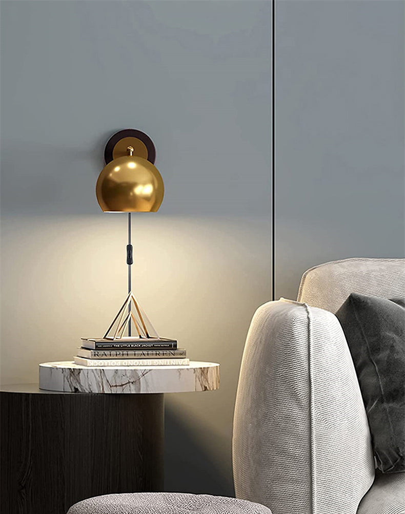 Skorter | AntiqueAura – Classic Vintage Wall Lamp with Plug for Elegant Spaces