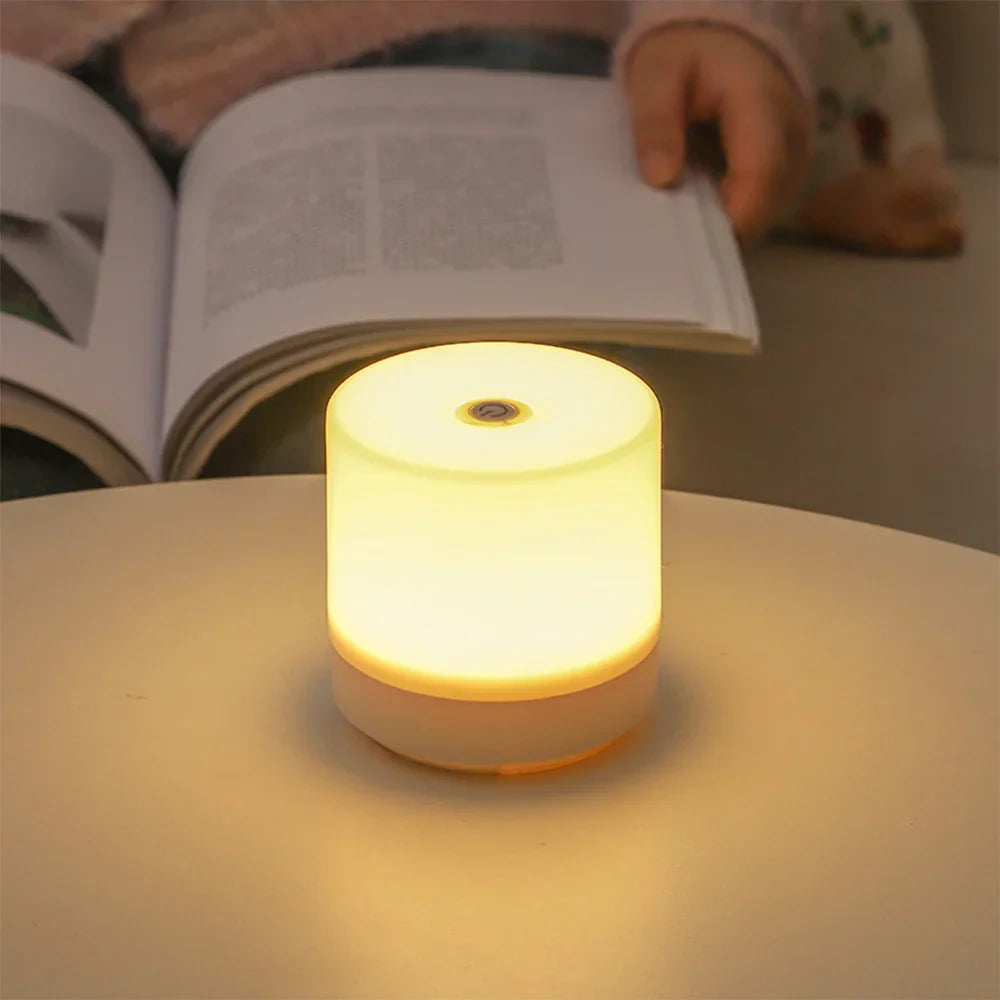 Skorter | Creative USB Nightstand Lamp - Touch-Dimming LED Night Light for Bedroom & Student Dormitory