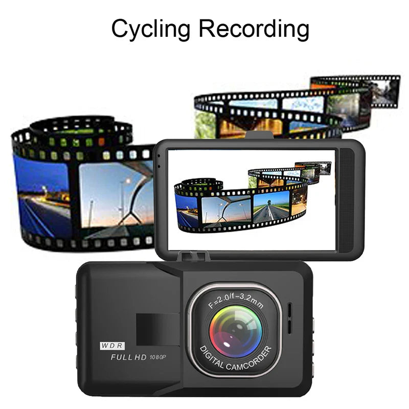 Skorter | 1080P HD Dash Cam with Loop Recording - Night Vision - 24H Parking Monitor