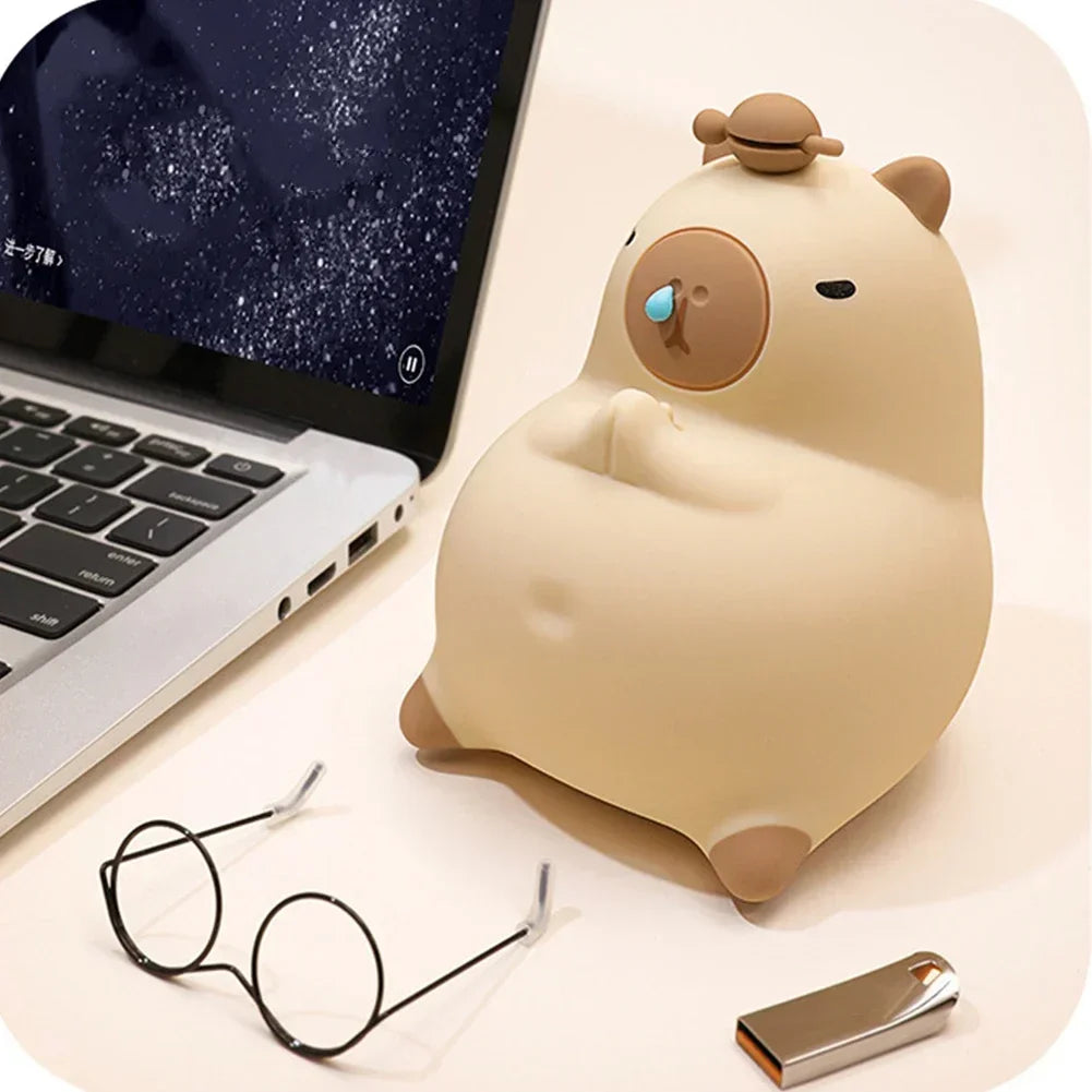 Skorter | Meditating Capybara Night Light - LED Touch Sensor Lamp
