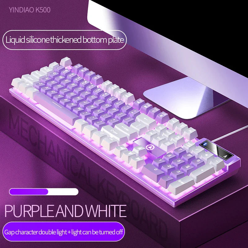 Skorter | 104-Key Wired Gaming Keyboard - Color Matching Backlit