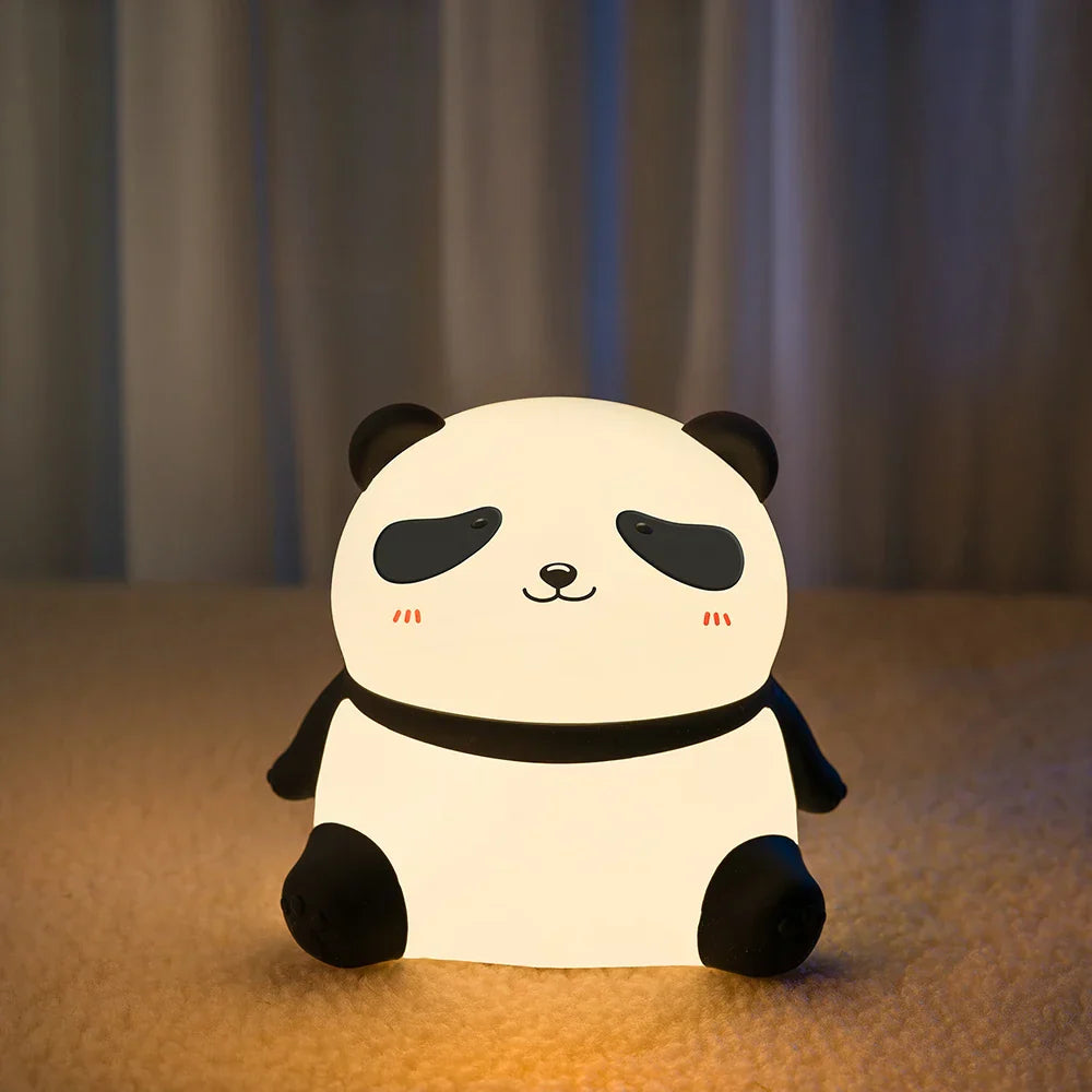 Skorter | Panda Children's Room Night Light - Dimmable Touch Lamp with Timer