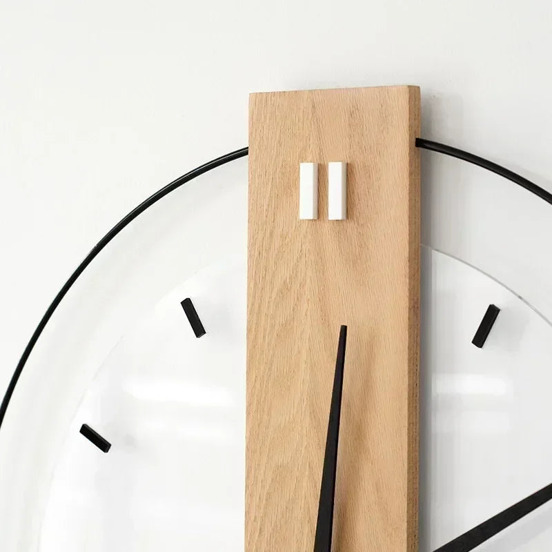 Skorter | SilentOak – Minimalist Wooden Wall Clock with Silent Movement