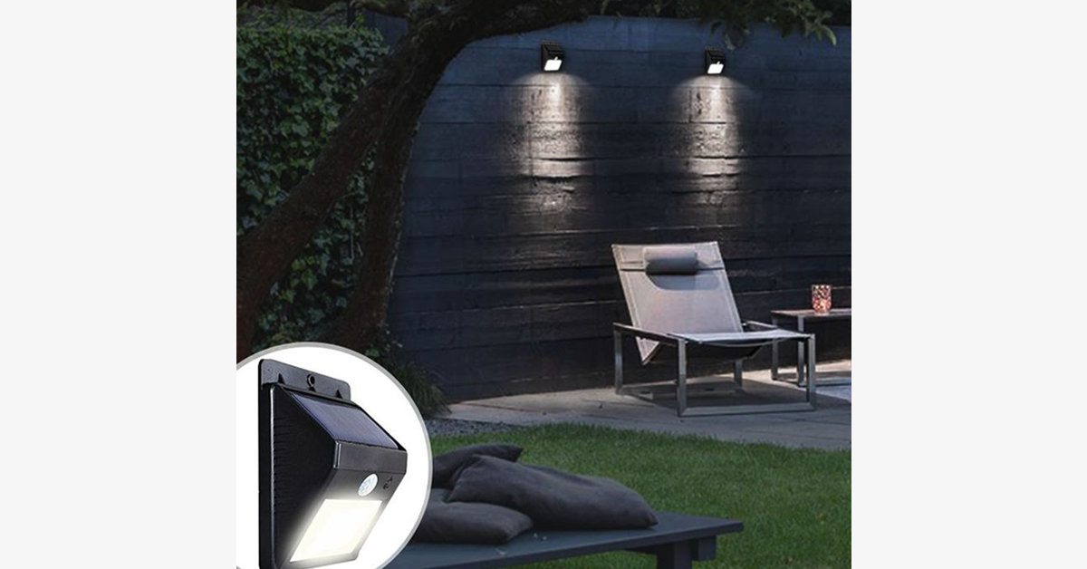 Skorter | Solar LED Sensor Wall Lamp – Do your part for the environment and increase safety in your area
