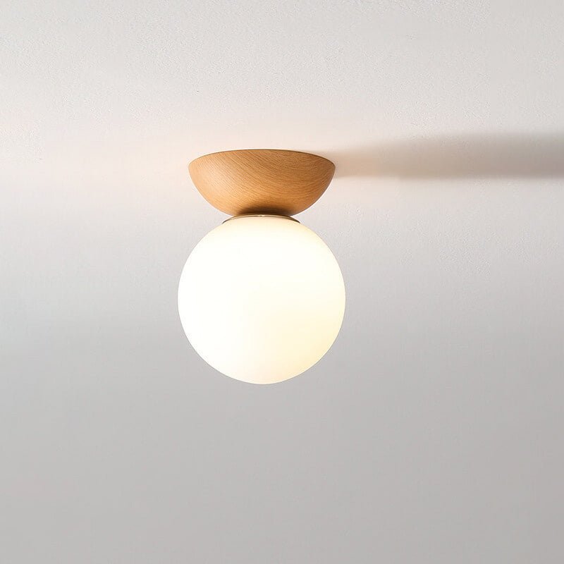 Skorter | Hikari Japanese LED Ceiling Light – Minimalist Wooden Frame Zen Lamp