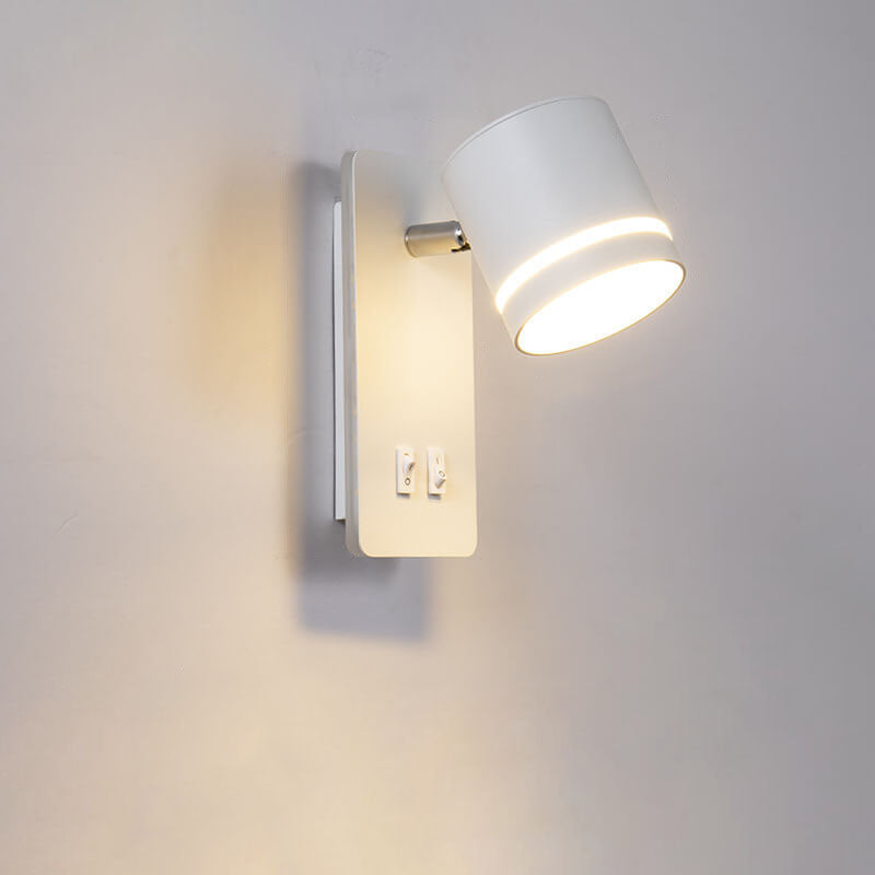 Skorter | Minimalistic rectangular spotlight swivel LED reading wall lamp