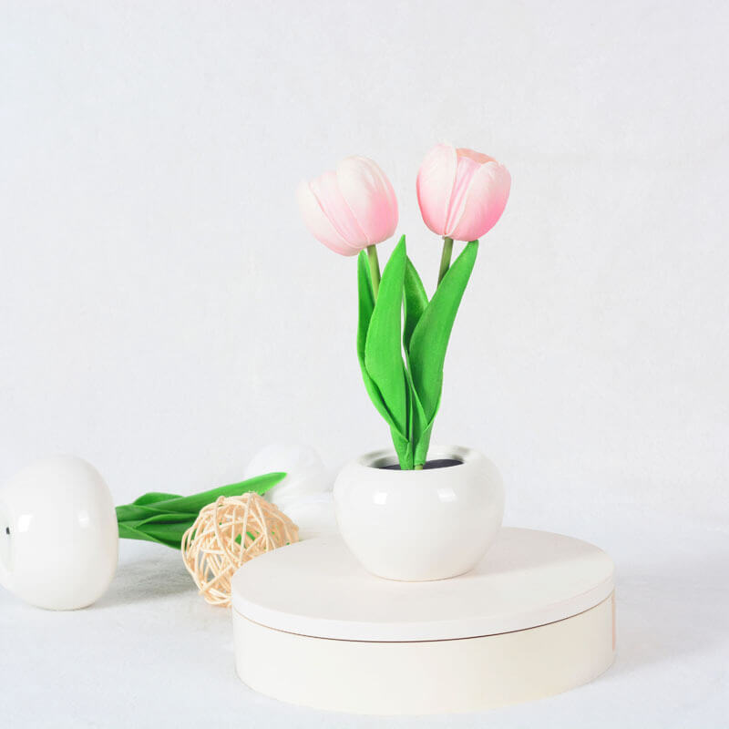 Skorter | Modern Creative Simulation Tulip Peony LED Night Light Table Lamp
