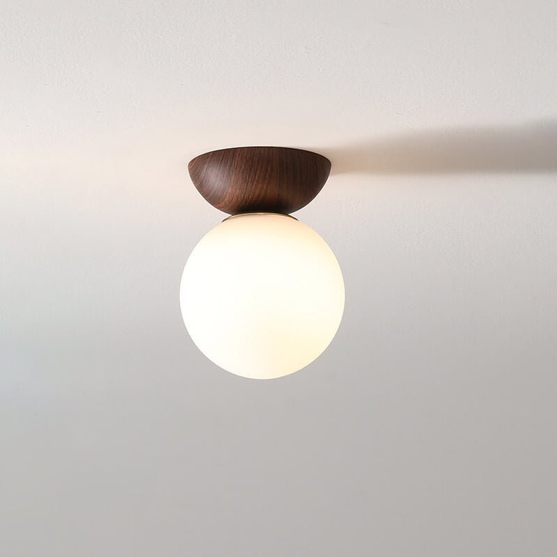 Skorter | Hikari Japanese LED Ceiling Light – Minimalist Wooden Frame Zen Lamp