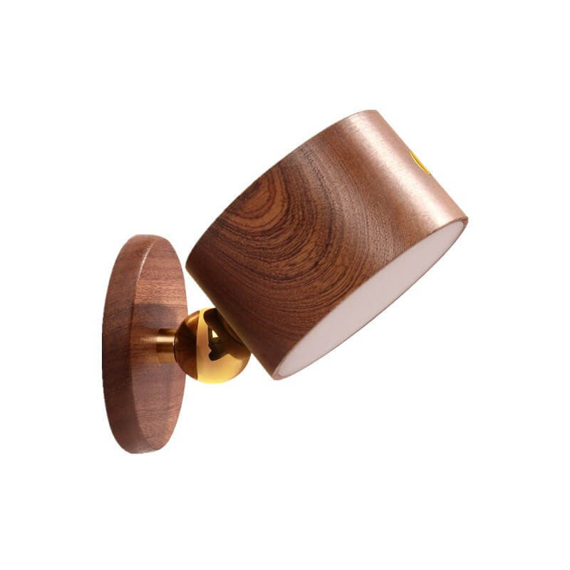 Skorter | Minimalistic Wood USB rechargeable Touch Magnet LED Night Wall Scone Lamp Light