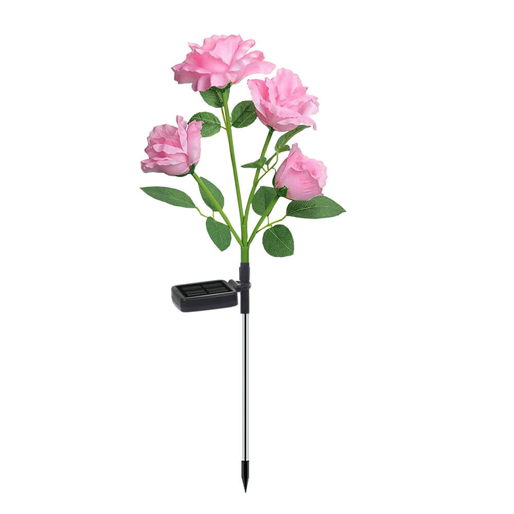 Skorter | Solar Rose LED Outdoor Lawn Decorative Ground Socket Light