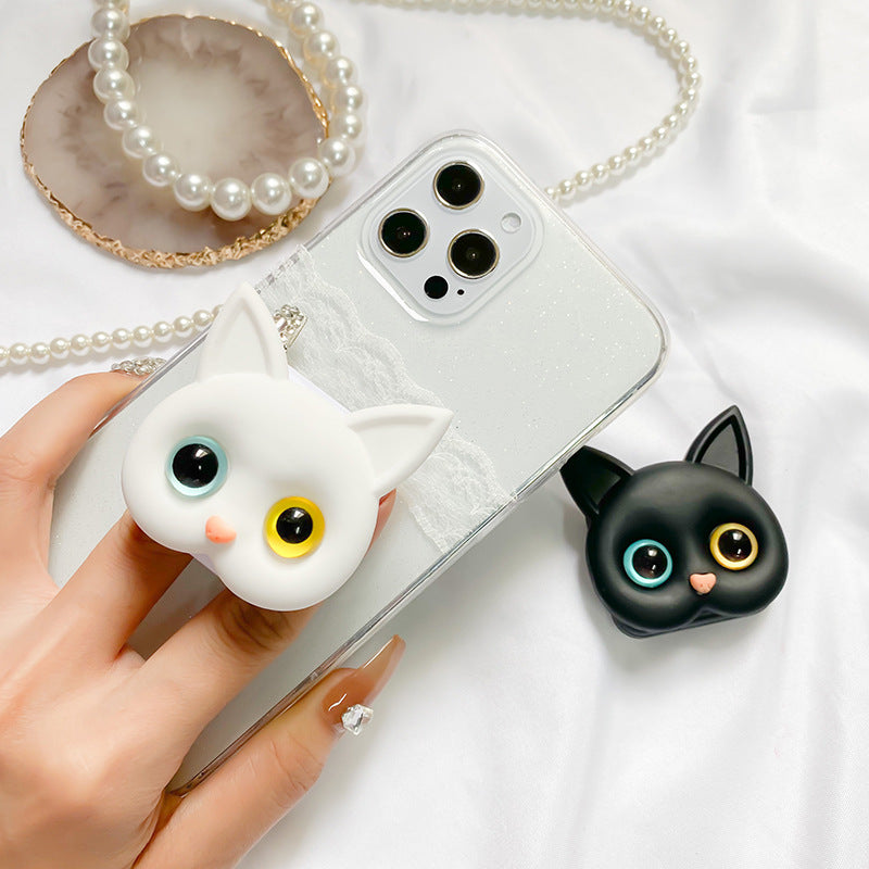 Skorter | 3D cute kitten phone holder with mini mirror