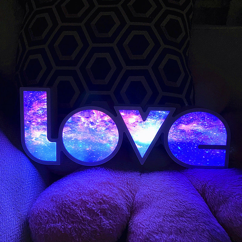 Skorter | Modern Art Deco waterproof PS LOVE letters LED table lamp for the bedroom