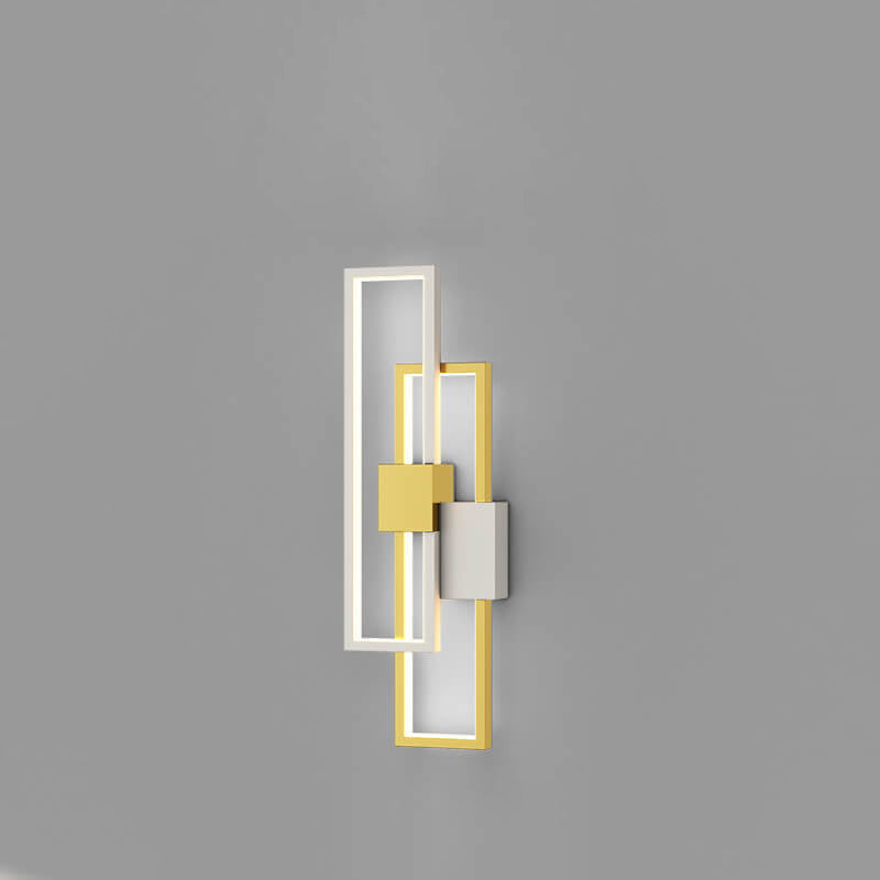 Skorter | Minimalist square LED wall lamp with iron and silicone frame