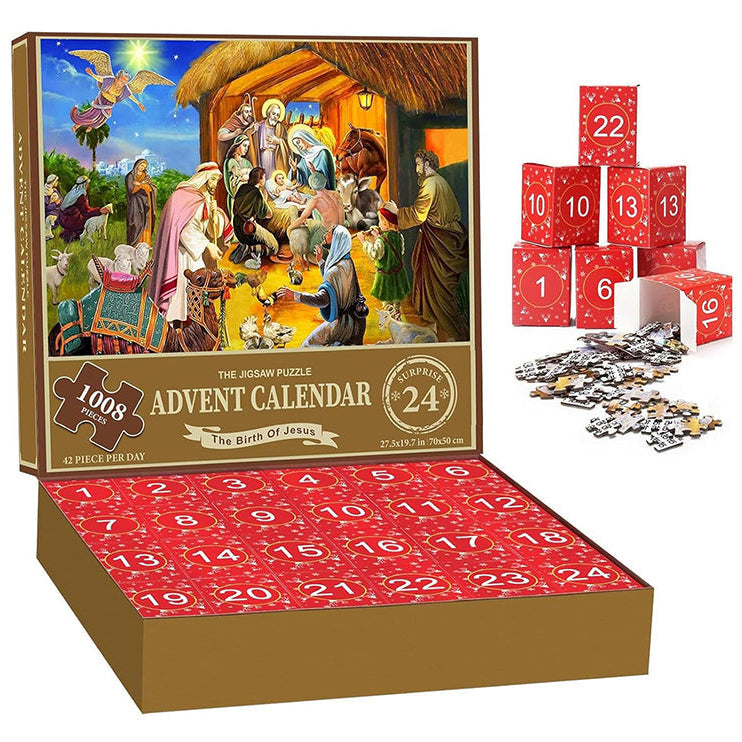 skorter | Christmas Puzzle Advent Calendar Blind Box 24 Pieces
