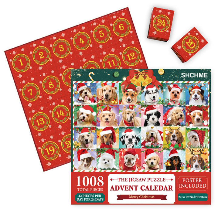 skorter | Christmas Puzzle Advent Calendar Blind Box 24 Pieces