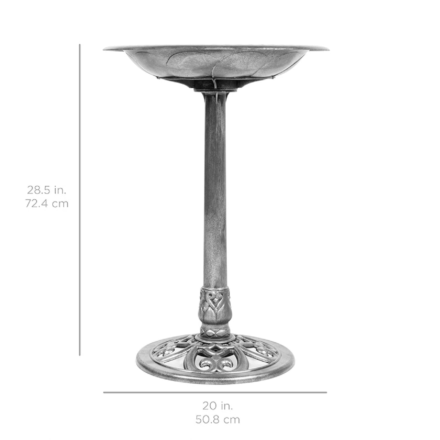 Skorter | Birdbath for the garden with Fleur-de-Lis decoration