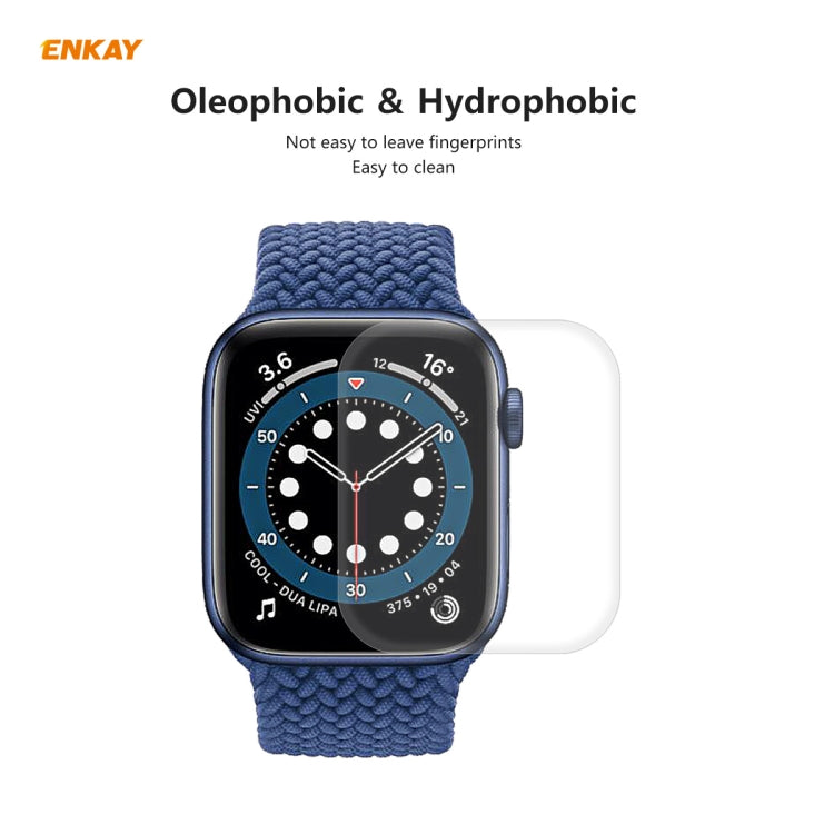 Skorter | 10 PCS for Apple Watch Series 6/5/4/SE 40mm ENKAY Hat-Prince 3D Full Screen PET Curved Hot Bending HD Screen Protector (Transparent)