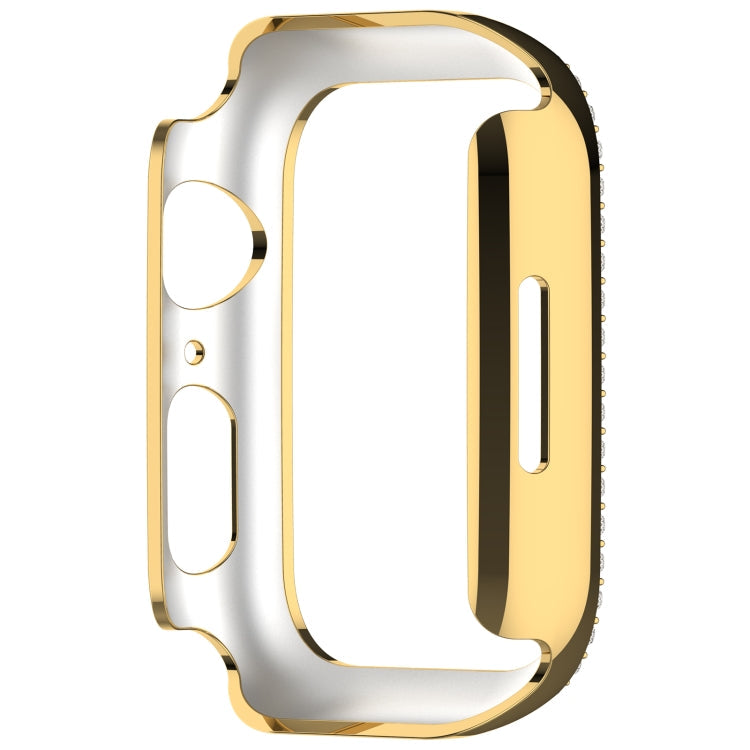 Skorter | For Apple Watch SE 2023 44 mm Diamond Hollow PC Watch Case (Gold)