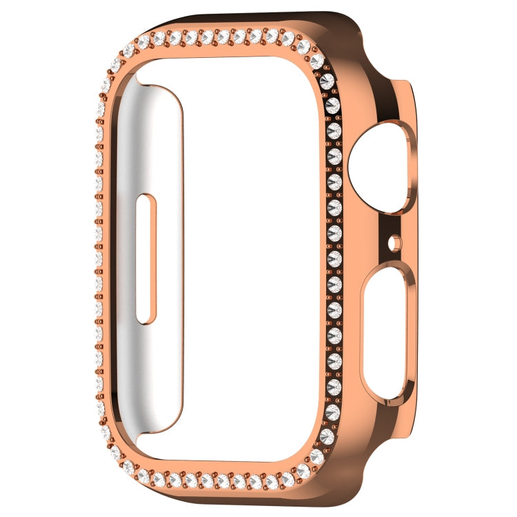 Skorter | For Apple Watch SE 2023 44mm Diamond Hollow PC Watch Case (Rose Gold)
