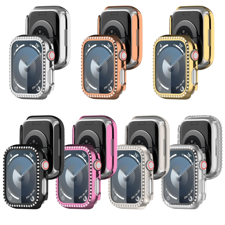Skorter | For Apple Watch SE 2023 44mm Diamond Hollow PC Watch Case (Rose Gold)