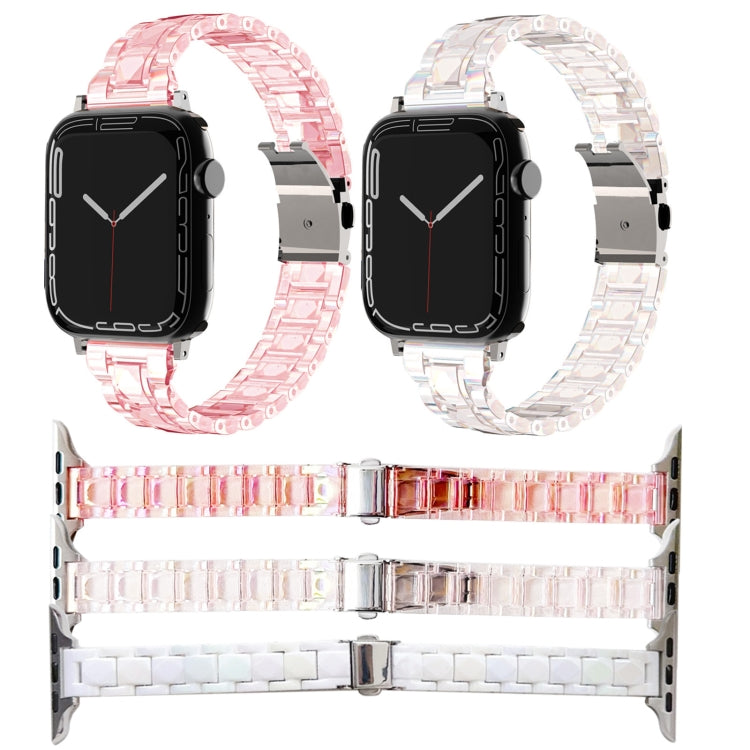 Skorter | For Apple Watch SE 2023 40mm Laser PC Colorful 12mm Slim Strap (Pink)