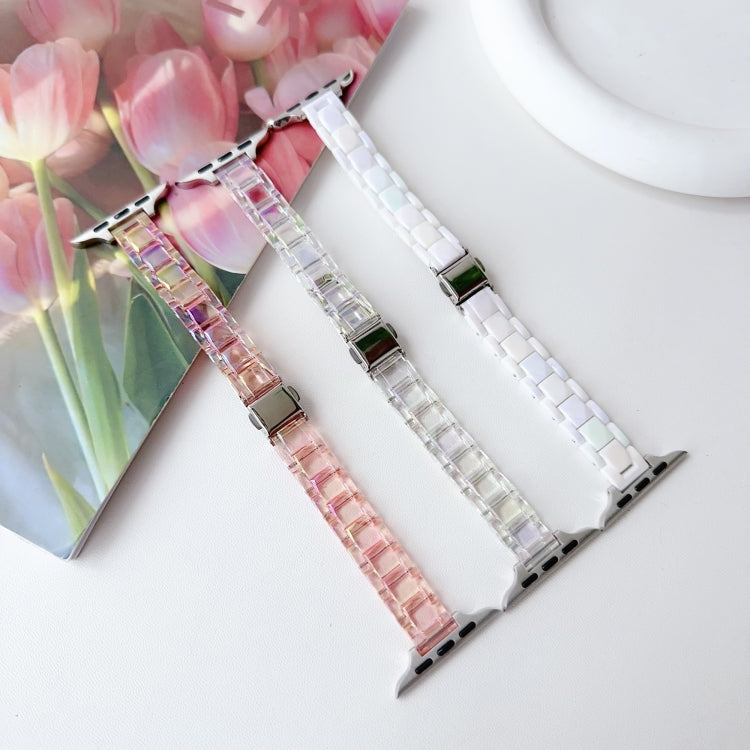 Skorter | For Apple Watch SE 2023 40mm Laser PC Colorful 12mm Slim Watch Band (Transparent)