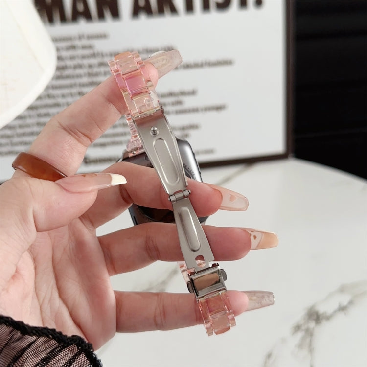 Skorter | For Apple Watch SE 2023 40mm Laser PC Colorful 20mm Slim Band (Pink)