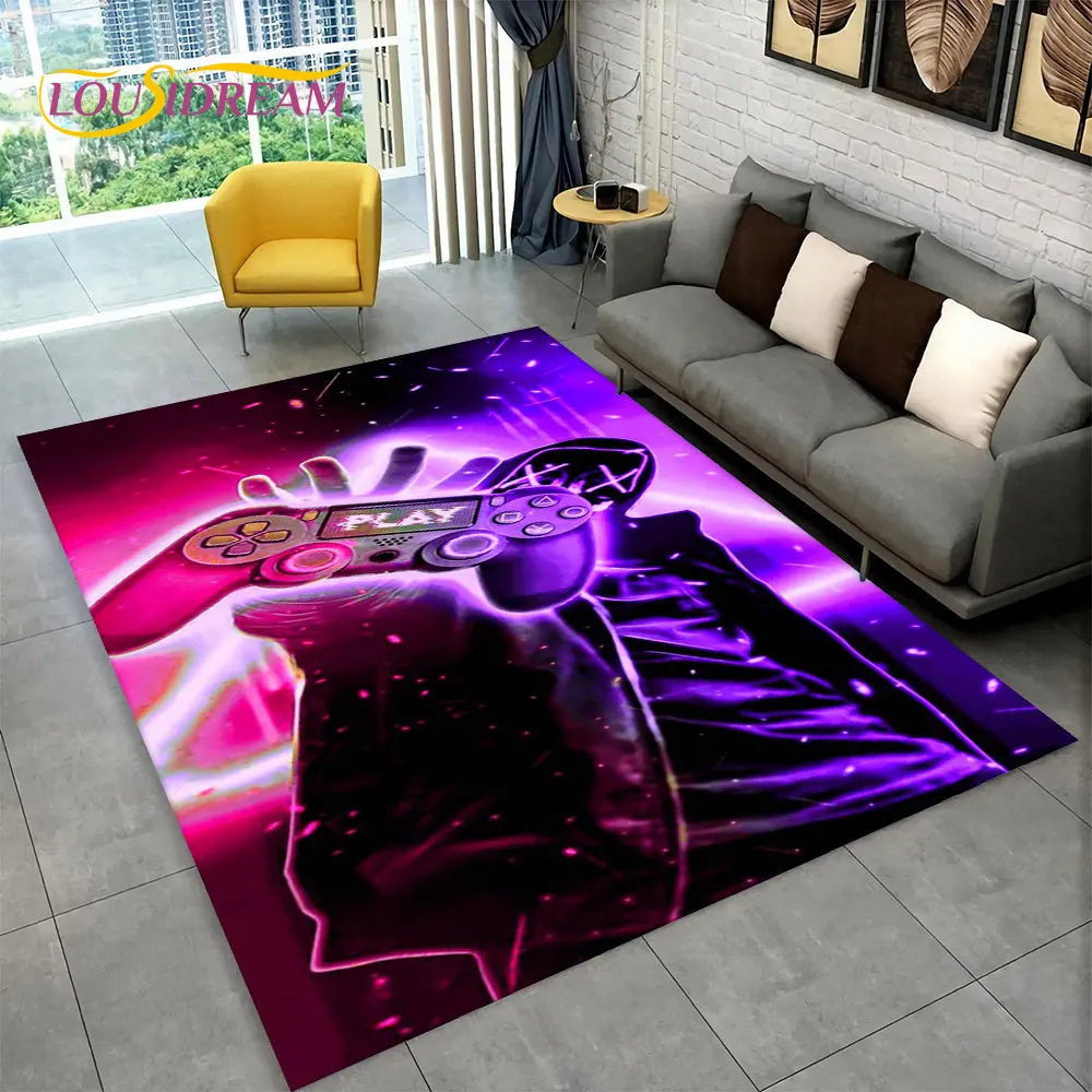 Skorter | Alex 3D Gamer Playmat Carpet - Large Non-Slip Carpet for Kids & Living Room