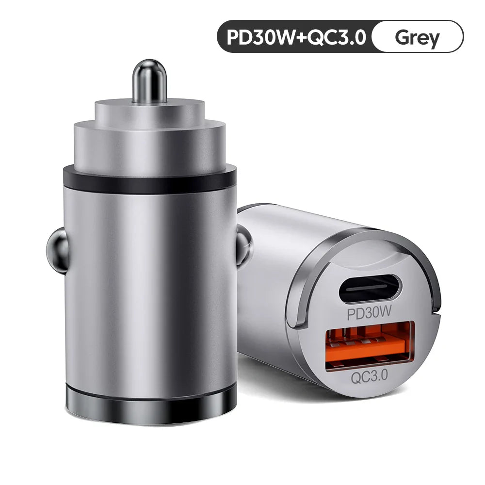 Skorter | 100W Car Charger PD Fast Charging/QC3.0, USB Type C for iPhone
