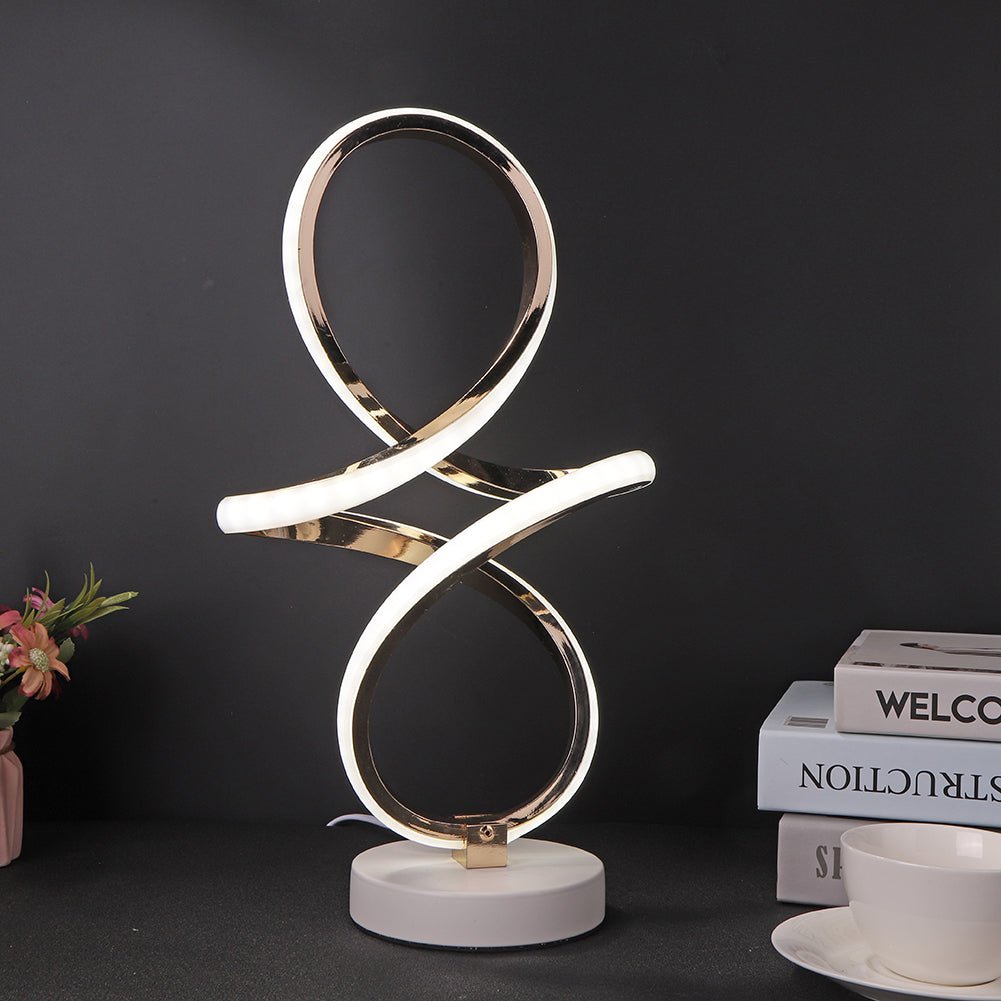 Skorter | InfinityGlow – LED Spiral Table Lamp with Endless Design