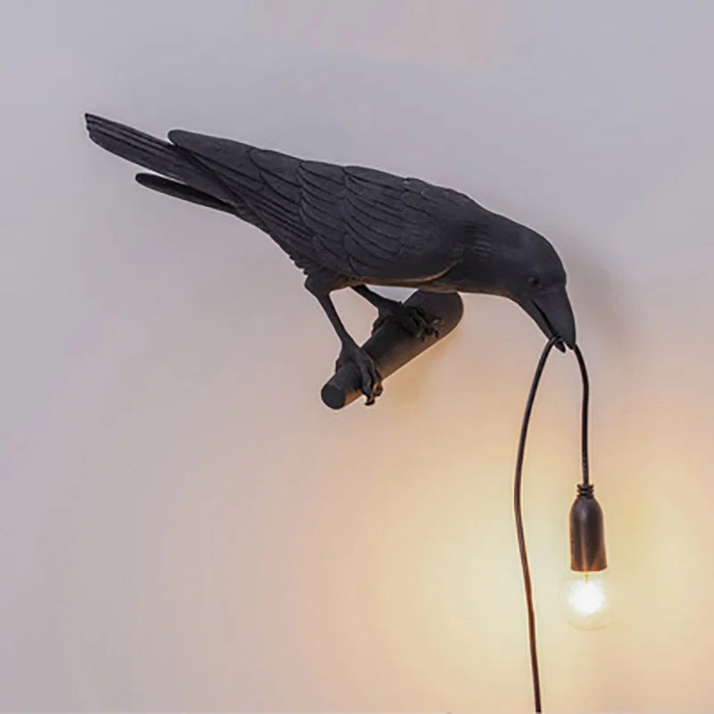 Skorter | Modern Lucky Bird Table Lamp – Creative Resin Animal Design for Bedroom and Living Room